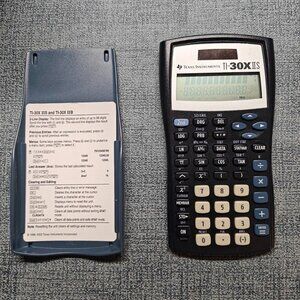 Texas Instruments TI-30X IIS Fundamental Scientific Calculator - Blue